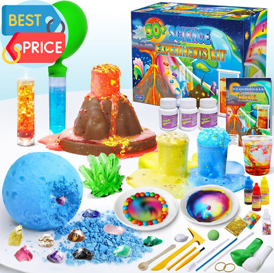 50+ Science Lab Experiments Kit for Kids, STEM Activities Educational Scientist 