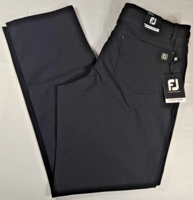 HOT FJ FootJoy Tour Performance Stretch Golf 5-Pocket Pant Black Men's 36x32 NWT