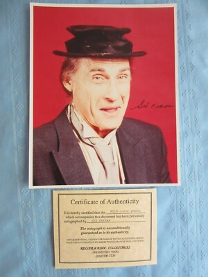 RARE SIGNED ORIGINAL W/COA SID CAESAR COLOR 8X10 PHOTO