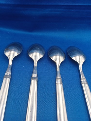 Lotto di 4 cucchiaini da zuppa ovali in acciaio inox Cambridge BROOKE 8 1/8" - Foto 4 di 4