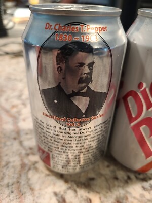 2x 2004 Diet Dr Pepper Can Heartland Collector SERIES VOL. 2 DR