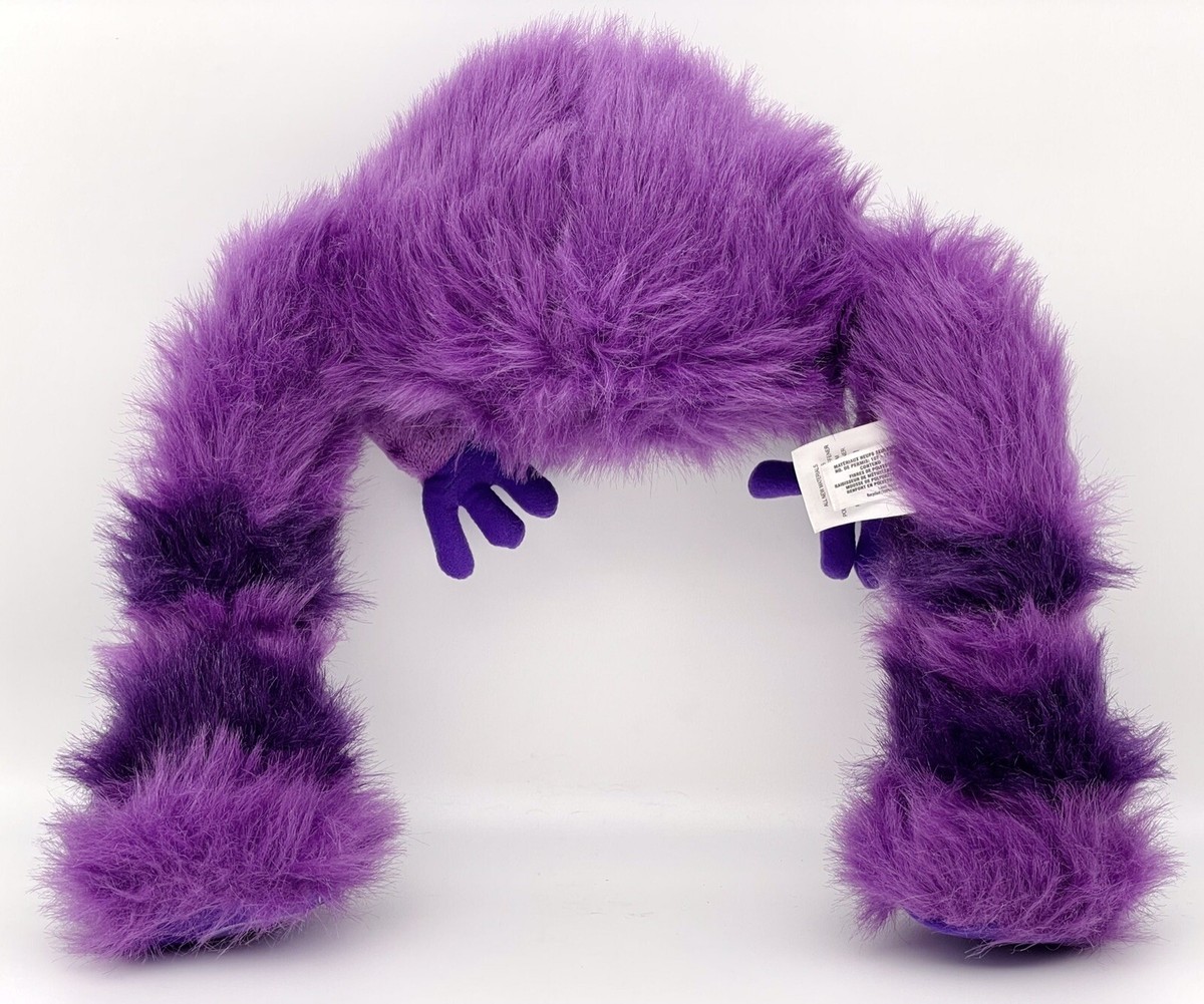Disney Store Monsters Inc. University Art Purple Plush Stuffed Bendable 26"