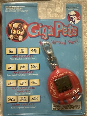 Tiger Electronics Giga Virtual Pets MICROPUP KFC 1997 Dog Puppy Toy Game SEE 