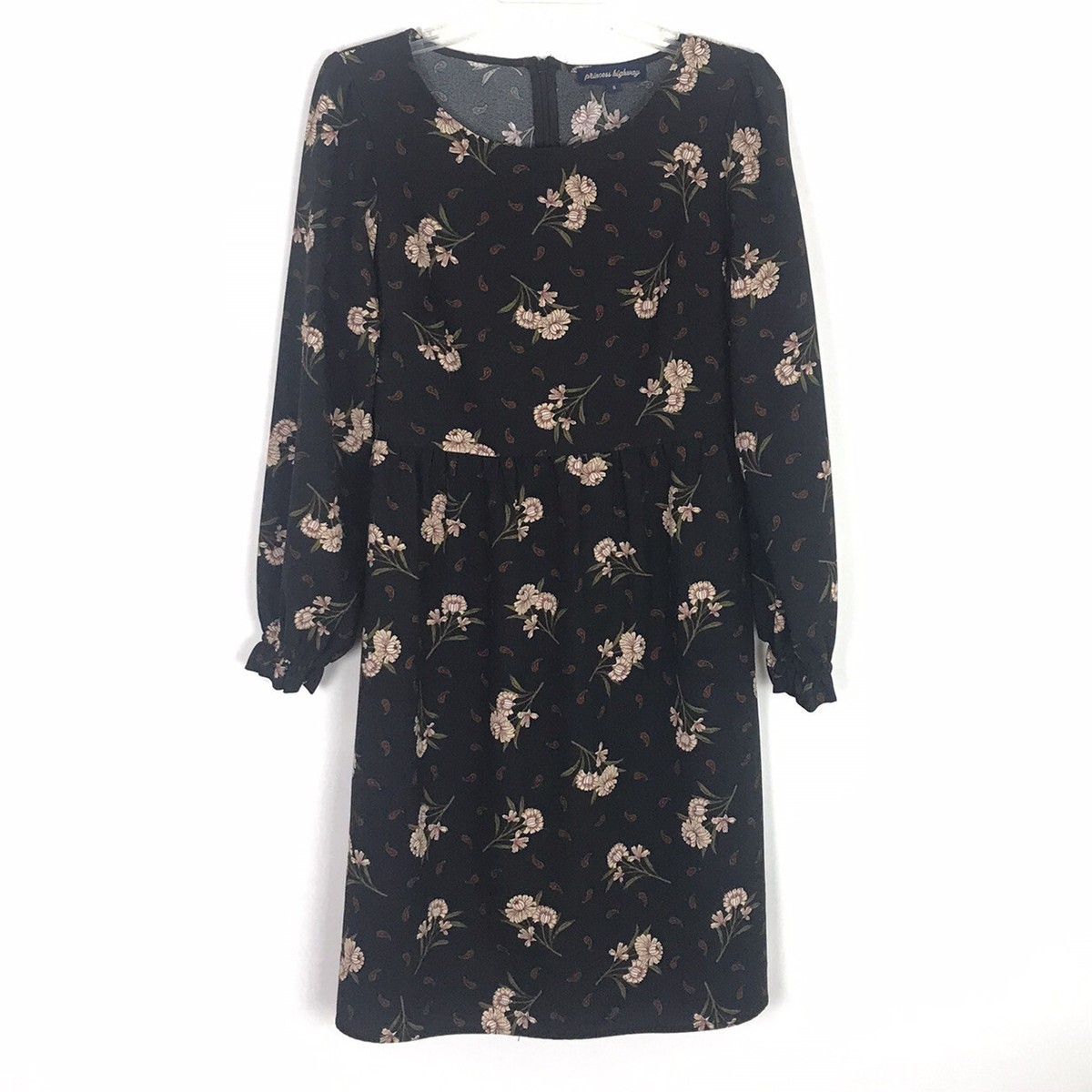 princess highway black dress Cottage Garden Midi Wrap Dress Princess Highway