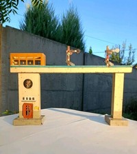 RARE 💥🇩🇪 Germany Antique Tin Toy Kibri Railway bridge with regulation signs