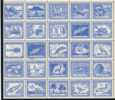 CHILE Claudio Gay wildlife 60c blue full set MNH NO flaws