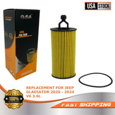 11665 Engine Oil Filter with Set of O-rings for JEEP GLADIATOR 2020-2024 V6 3.6L
