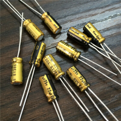 10pcs/100pcs 22uF 25V22uF 5x11 Nichicon FG Fine Gold Muse HiFi Audio Capacitor