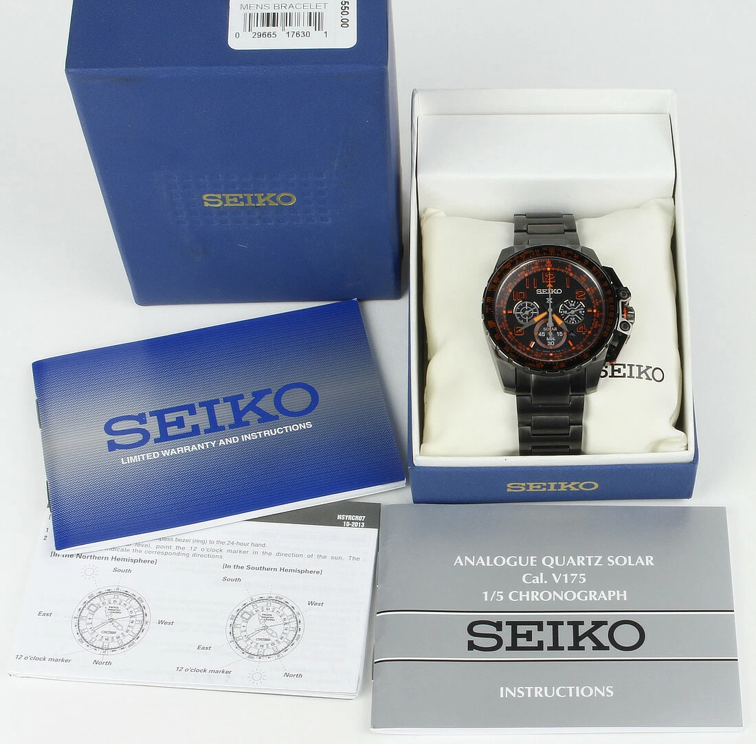 Seiko chronograph hotsell v175