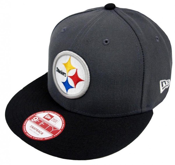 New Era Nfl Pittsburgh Steelers Graphite Snapback Cap S M 9Fifty Limited Edition-image