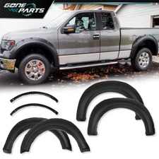Fit For 09-14 Ford F150 Styleside Pocket Rivet Bolt-on Style Fender Flares