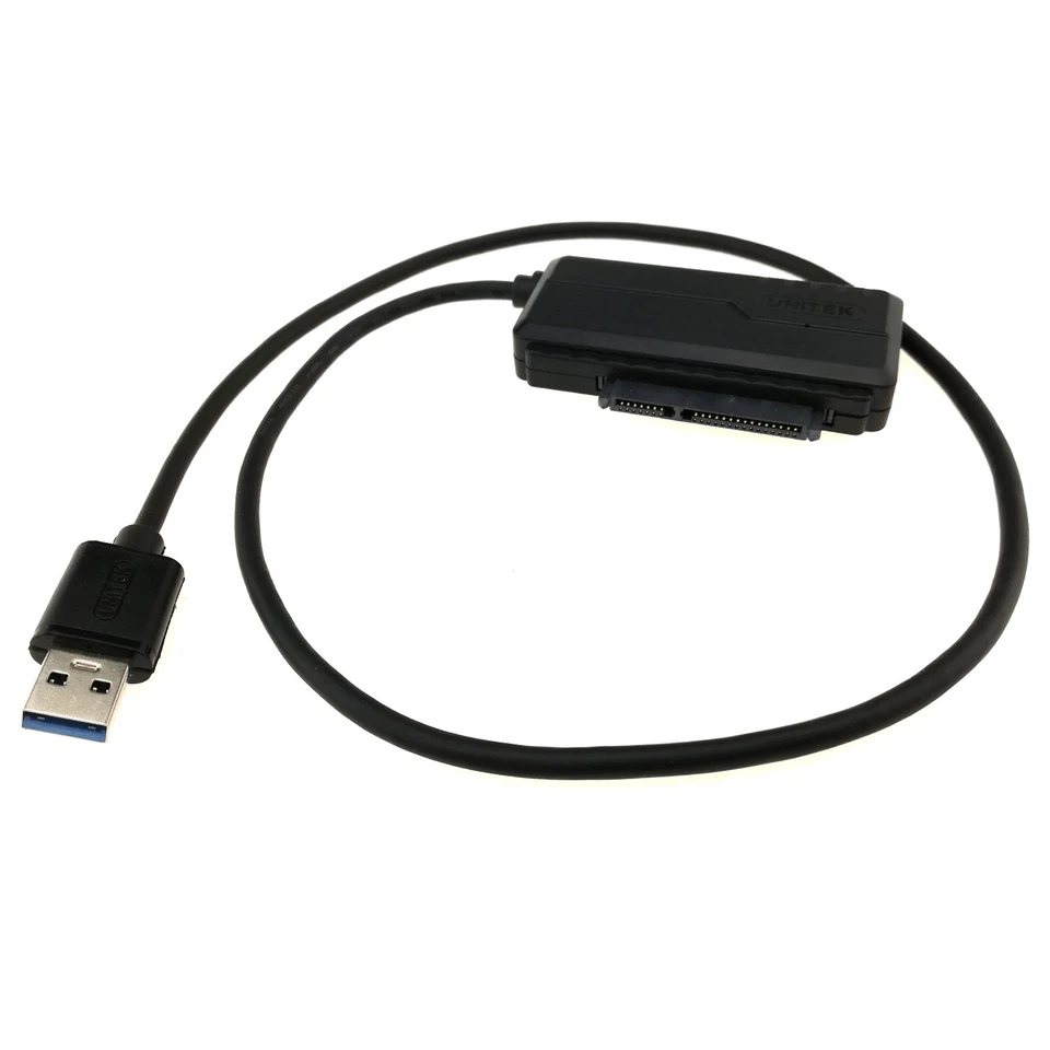 SATA to USB 3.0 Adapter 3.5" 2.5" SSD HDD Hard Drive External Cable 12V 2A Power - Image 2 of 4