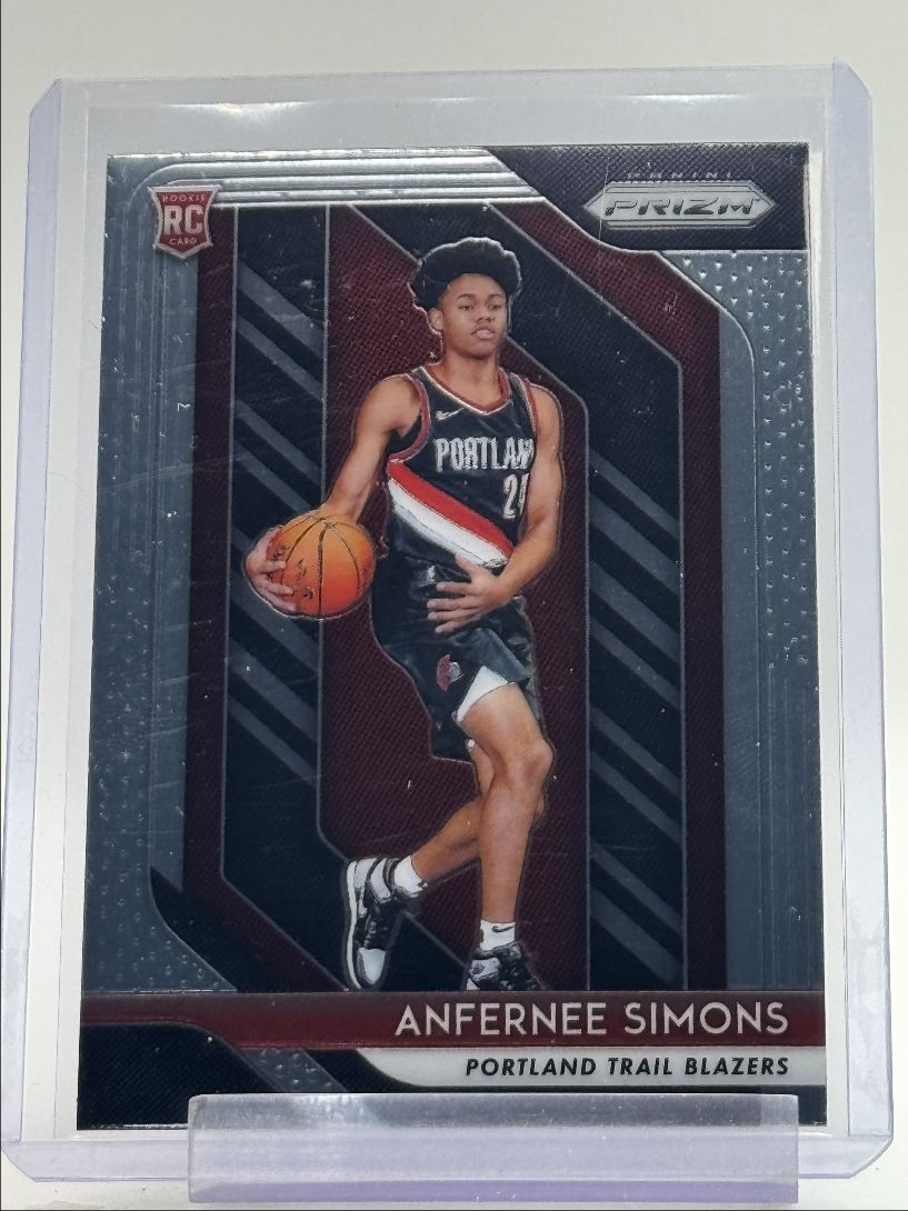ANFERNEE SIMONS 2018-19 PANINI PRIZM ROOKIE TRAIL BLAZERS RC Q6089