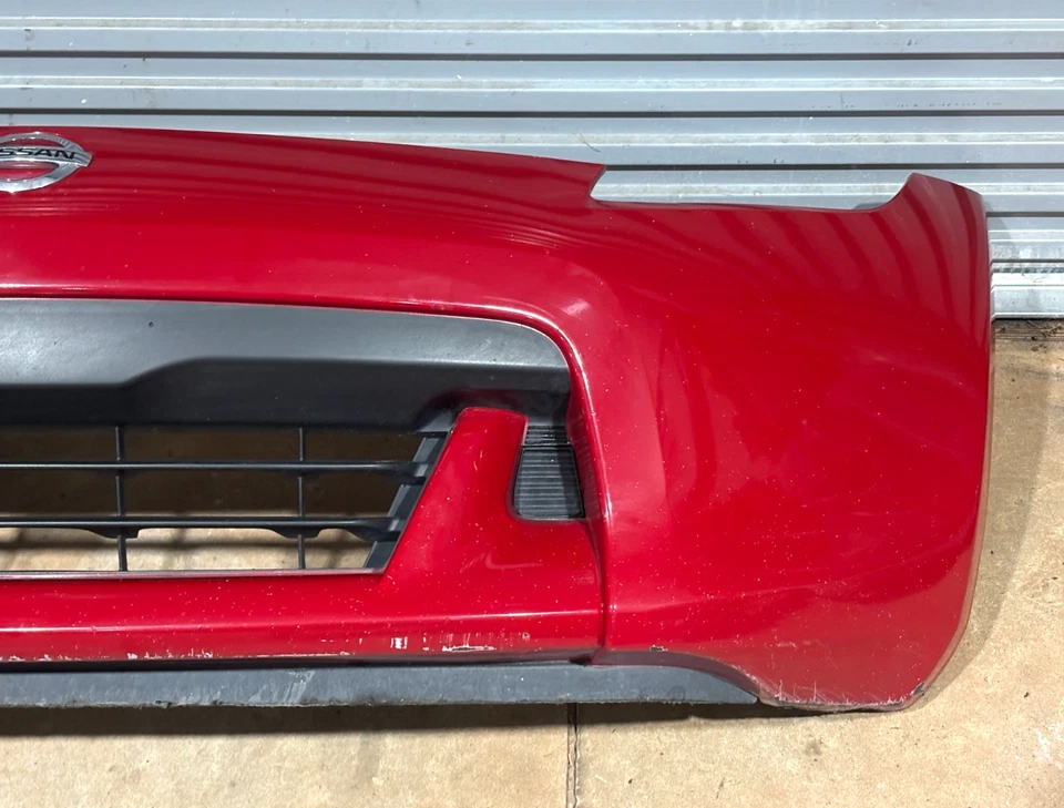 09 10 11 12 Nissan 370z Complete Front Bumper Cover Red PO36 OEM Foto 3 de 4