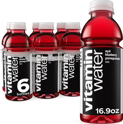 #ad vitaminwater XXX Acai Blueberry Pomegranate Flavored Water 16.9 fl oz 6 Pack $7.37