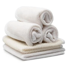 PARADISO Soft-Weave Exfoliating Wash Cloths Dual-Textured for Face and Body, ...