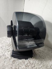 Vintage ROLODEX Rotary Address Card File Black Office Desktop Organizer w/ Cards