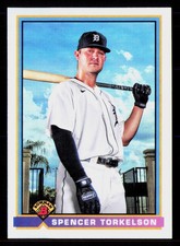 Spencer Torkelson 2021 Bowman 1991 Bowman Baseball #91B-ST Detroit Tigers