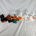 Lot of 6 Vintage Ty Beanie Babies Halloween - Spooky, Scaredy, Pumkin & More!