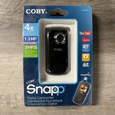 Coby Snapp Digital Camcorder CAM3005 new box, 1.3 MP, 1.8''LCD, 3 hrs, New in box