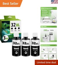 Cost-Effective 32XL Black Ink Bottles 165ML - Compatible with Smart Tank Series