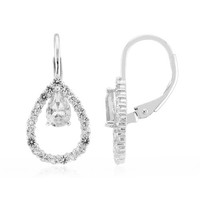 Cavill WeißE Topas Ohrstecker Silber 925 Sterling Rhodiniert 1,14Ct- Ohrringe