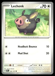 Lechonk 182/197 Obsidian Flames Common