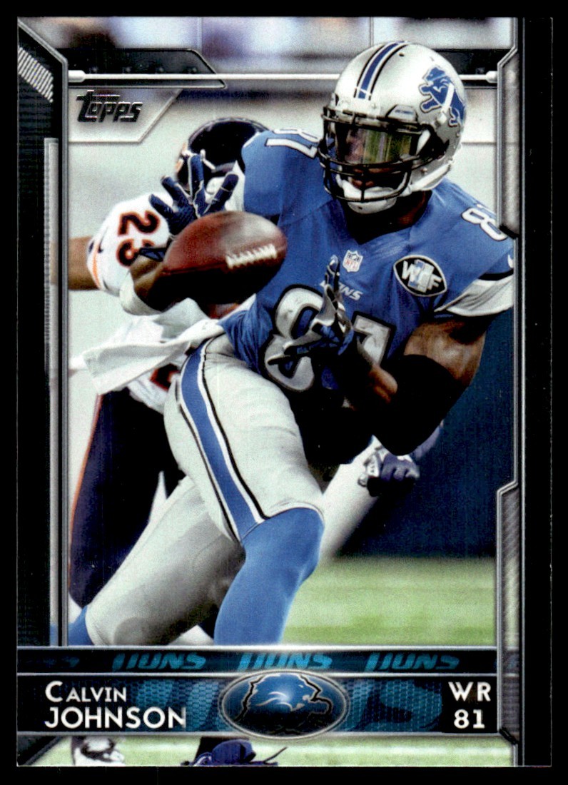 2015 Topps Calvin Johnson Detroit Lions #70