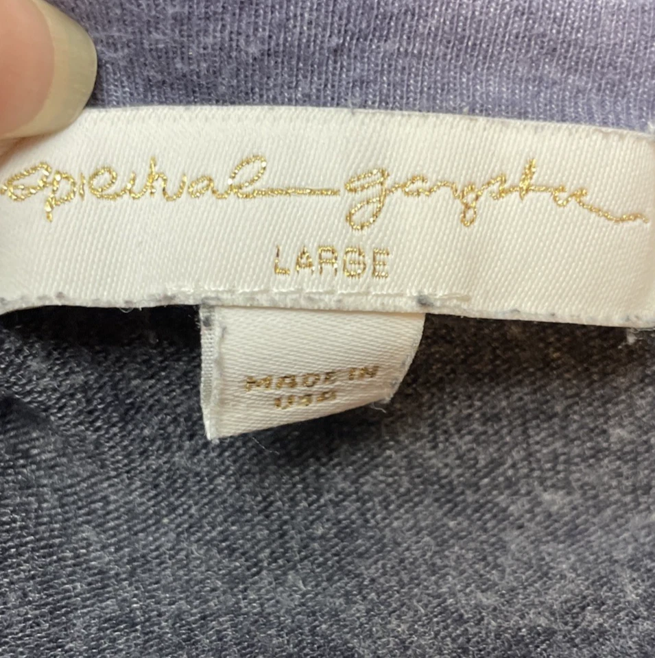 Suéter Spiritual Gangster Mujer L Azul Brezo Buenas Vibraciones Sociedad Cuello en V Foto 3 de 4