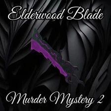 Murder Mystery 2 MM2 Elderwood Blade In Game Item - Very Rare Now!