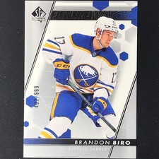 2022-23 SP Authentic NHL BRANDON BIRO Future Watch Rookie Base 432/999 #177