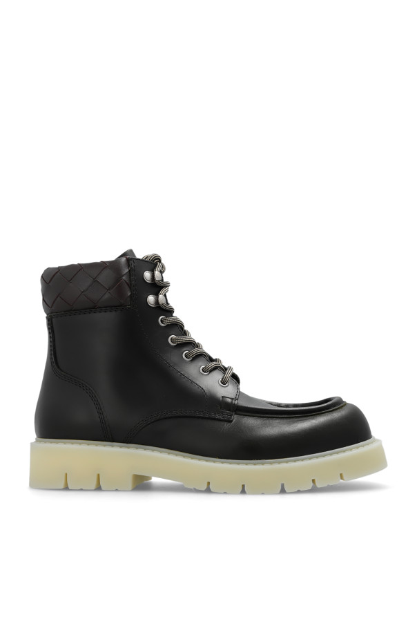Bottega Veneta - Men - Leather ankle boots - Black 336790₽