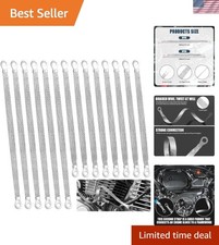Universal 14pcs Automotive Ground Strap Kit - 1012 Inch Copper Connectors Universal 14pcs Automotive Ground Strap Kit - 1012 Inch Copper Connectors