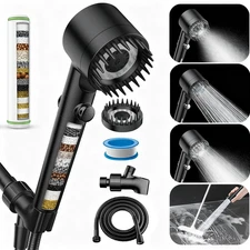 FEELSO High Pressure Shower Head with Handheld Combo,18-Stage Filter Shower Head
