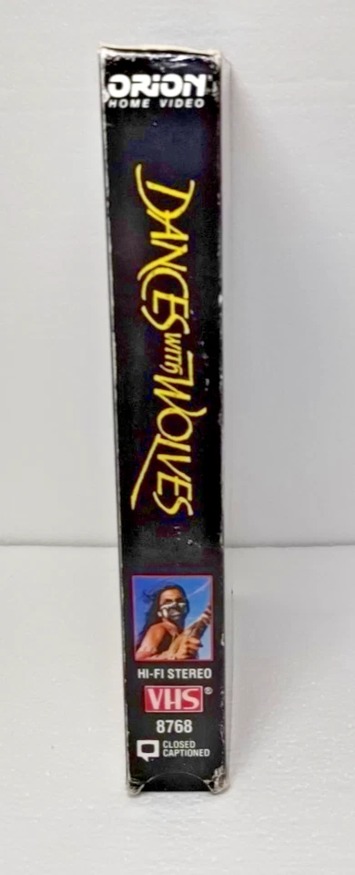 Dances with Wolves Kevin Costner Mary McDonnell Graham Greene VHS 1990 - Image 2 of 4