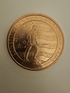 5 oz Second Amendment Right to Bear Arms Copper Round