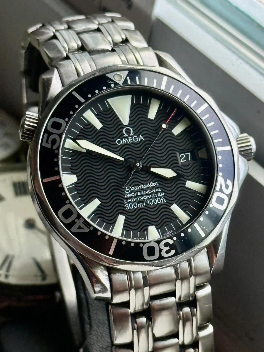 Men OMEGA Seamaster Diver 300M Stainless Steel Case Wristwatches
