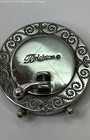 Brighton Silver Tone Enamel Filigree Desk Clock 76.2g — photo 3