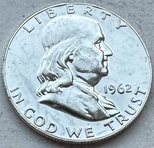 1962 Proof Franklin Half Dollar 90% Silver-INV#8492