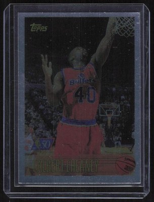 1996-97 Topps Chrome #89 Calbert Cheaney Washington Bullets
