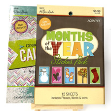 The Paper Studio Calendar Sticker Packs Bundle Acid Free 24 Sticker Sheets