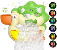 Baby Bath Toys - Musical Bubble Machine Dinosaur Toys for Kids 3-5, Automatic