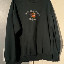 San francisco california embroidered sweatshirt in Large