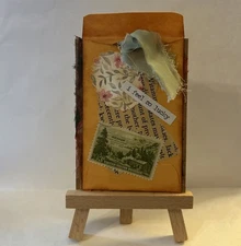 ACEO Art Card/collage “ I Feel Lucky”