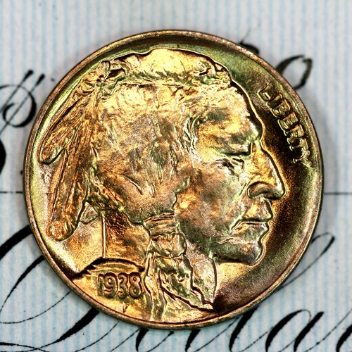 * 1938-D * PRISTINE++ GEM BU MS BUFFALO NICKEL * FROM ORIGINAL COLLECTION