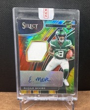 2021 Panini Select ELIJAH MOORE Tie Dye Patch Auto /25 RPA RC Sealed