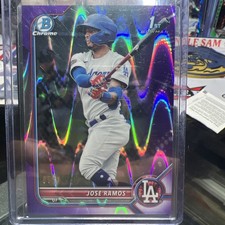 2022 Bowman - Chrome Prospects Jose Ramos #BCP-129 Purple Refractor /250 (RC)