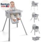 Baby High Chair for 6 Months+, Foldable High Chairs for Babies and Toddlers, Con