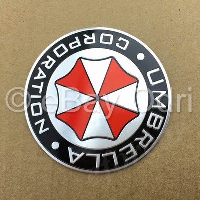1 Stück 3D Raccoon City Hive Umbrella Corporation Resident Evil Emblem Logo Alu