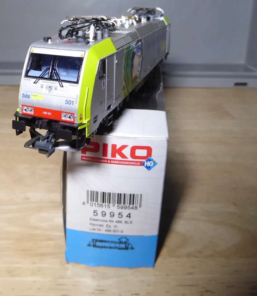 Piko 59954 H0 Locomotive E-Lok Rh 486 BLS Cargo Climbers Epoch 5/19 8/12ftDSS + - Image 3 of 4